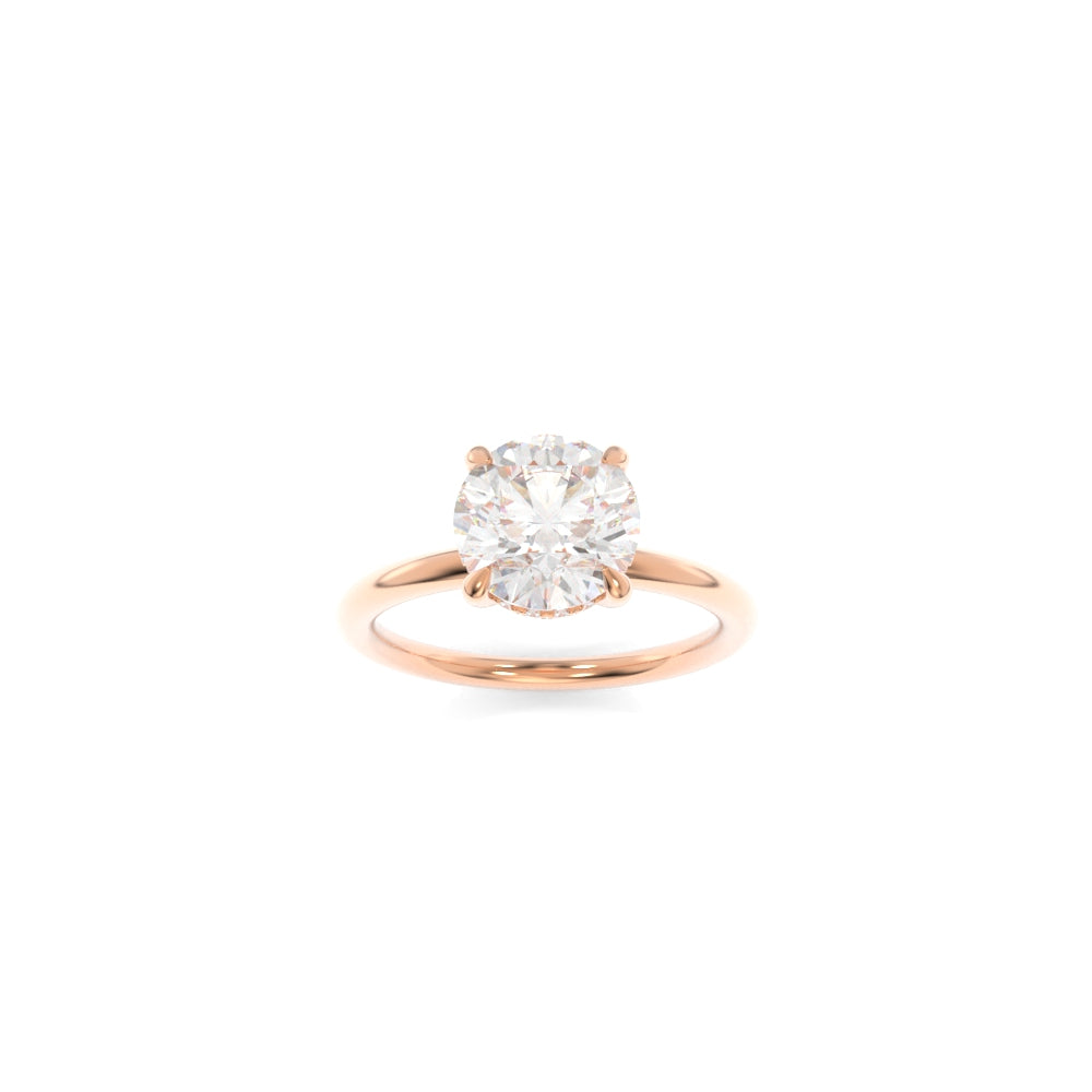 Taylor Solitaire - 8.25mm Round H&A TTG Moissanite