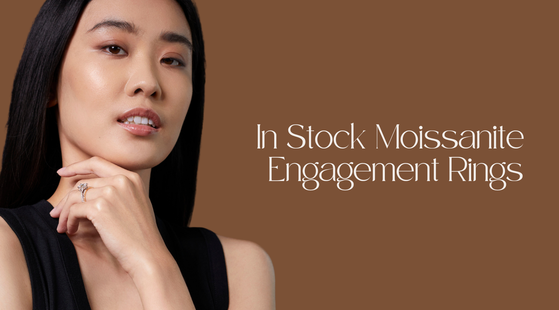 In Stock Moissanite Engagement Rings