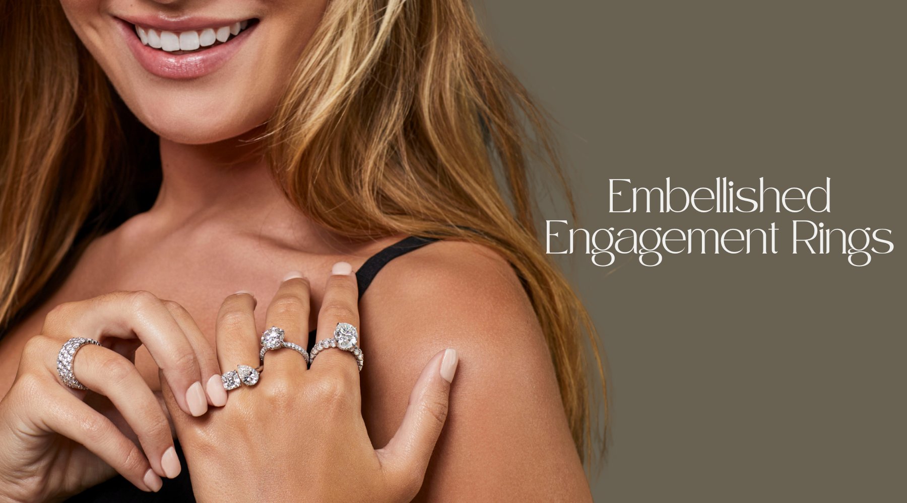 Embellished Engagement Rings