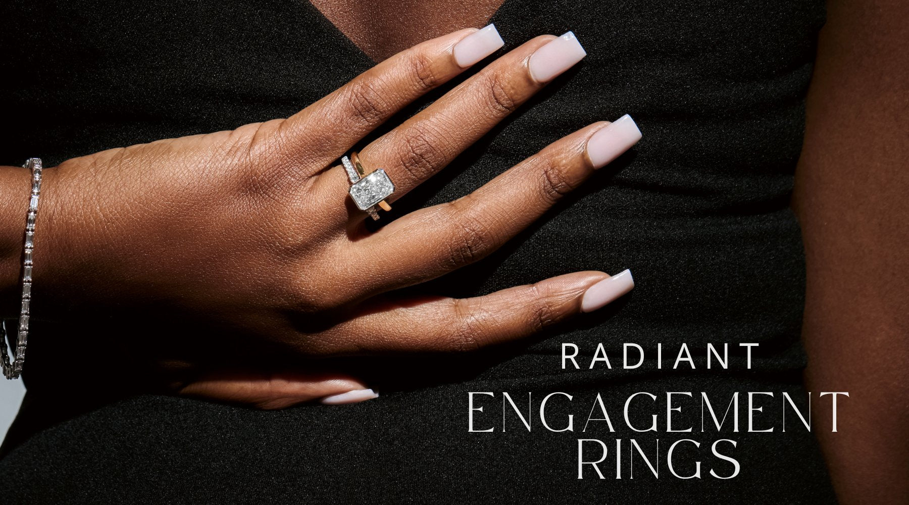 Radient Rings Radiant Cut Diamond & Moissanite Engagement Rings