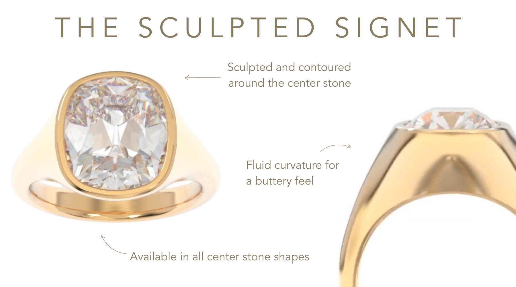 Sculpted Signet Ring