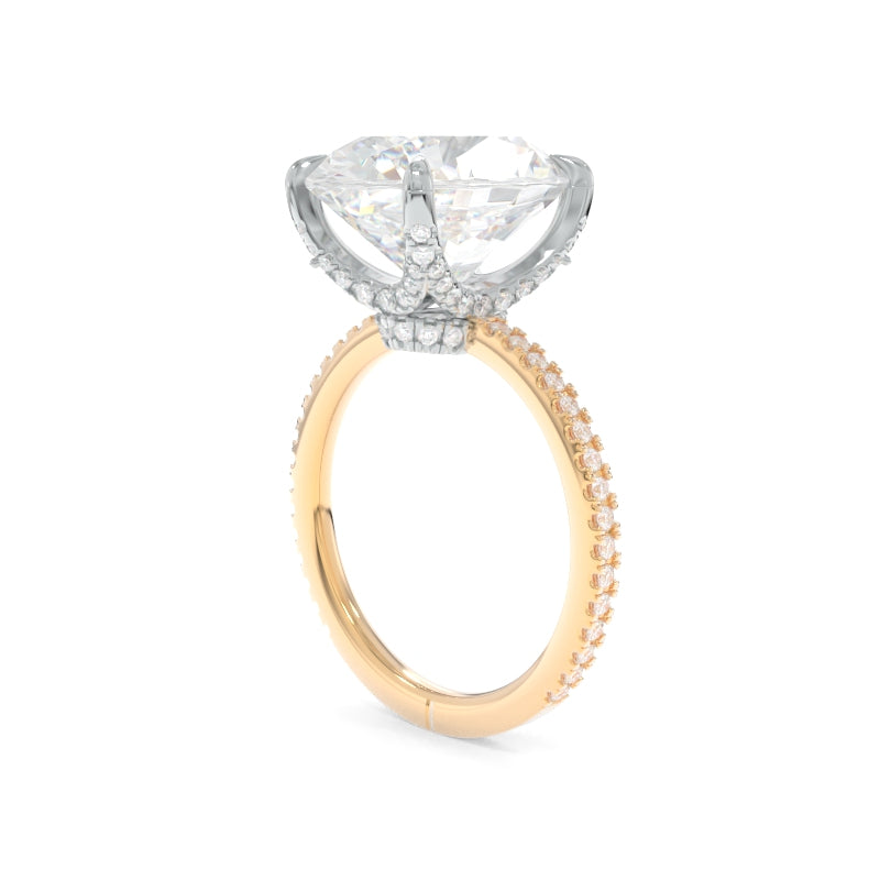 Selena Ring - 14x10mm Brilliant Oval TTG Moissanite