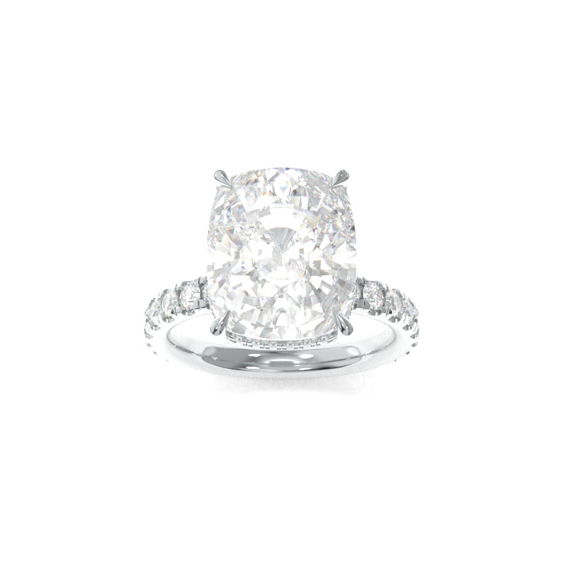 Taylor Ring (Modified) - 5.14ct E VS2 Cushion Lab Grown Diamond