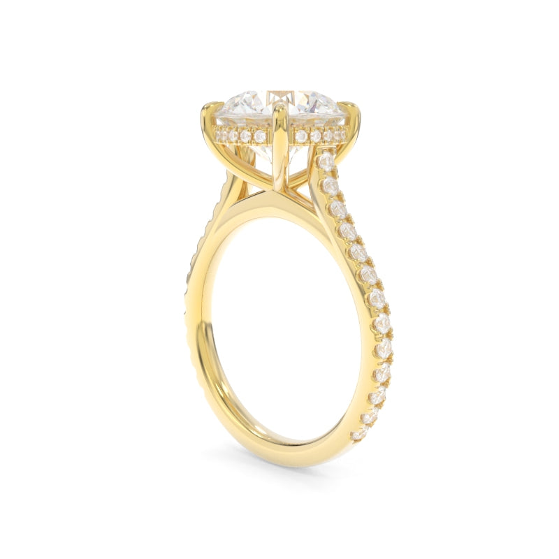 Elle Ring - 3.26ct E VVS2 Round Brilliant Lab Grown Diamond