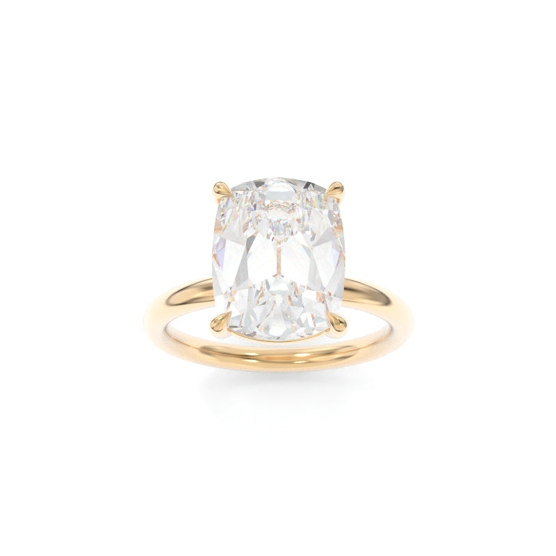 Taylor Solitaire Modified- 3.67ct E VS1 Old Mine Cushion Lab Grown Diamond