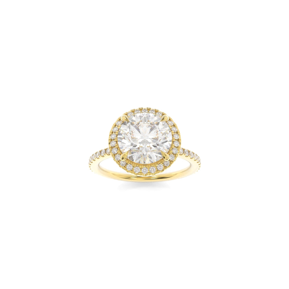 Alexis Ring - 8.25mm Round H&A TTG Moissanite