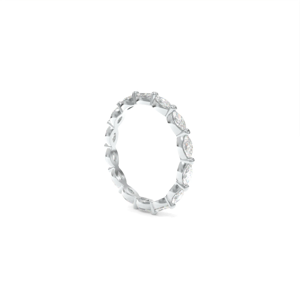 Amelia Petite Eternity Band Lab Grown Diamond - 18K White Gold