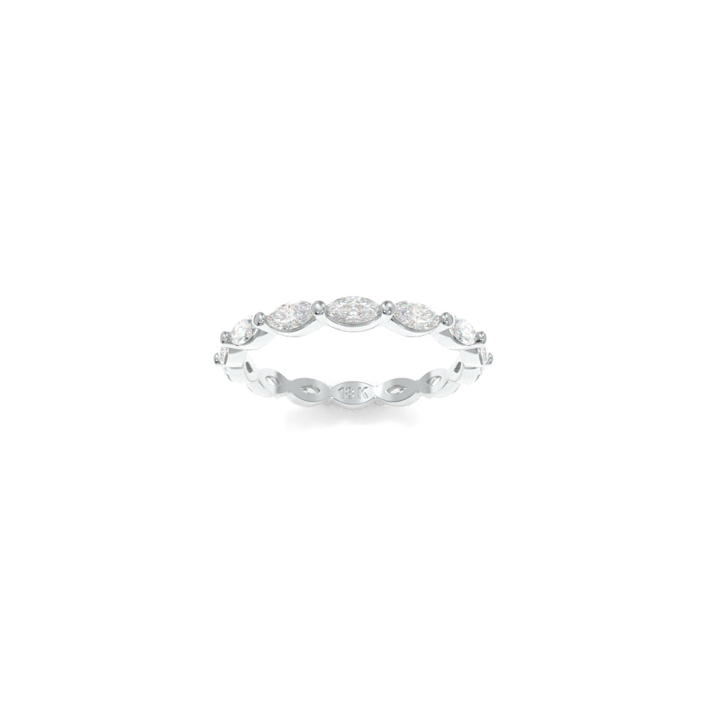 Amelia Petite Eternity Band Lab Grown Diamond - 18K White Gold