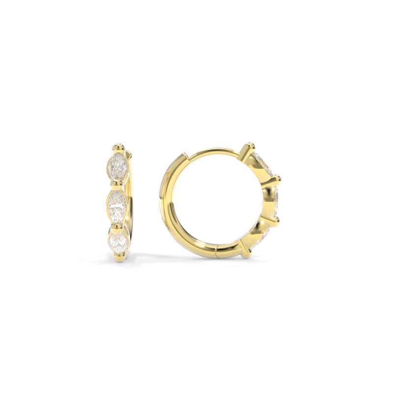 Amelia Petite Huggies - Lab Grown Diamonds