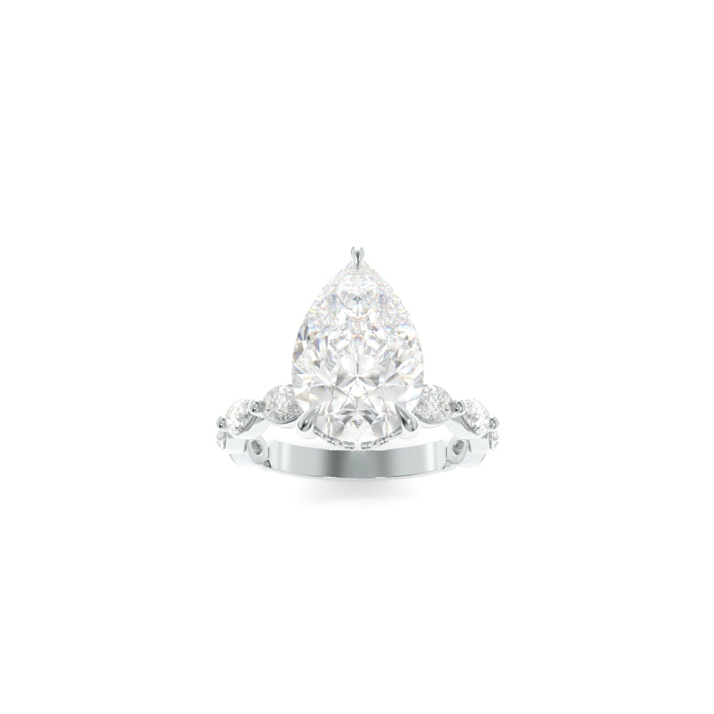 Araceli Ring - 11x7.5mm Pear TTG Moissanite