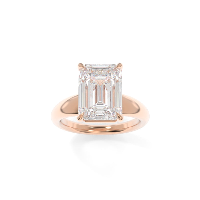 Arden Solitaire - 11x9mm Emerald Cut  TTG Moissanite