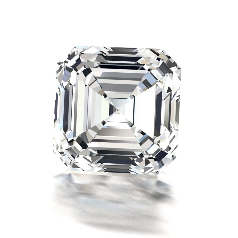 9mm Asscher (Step Cut) Moissanite
