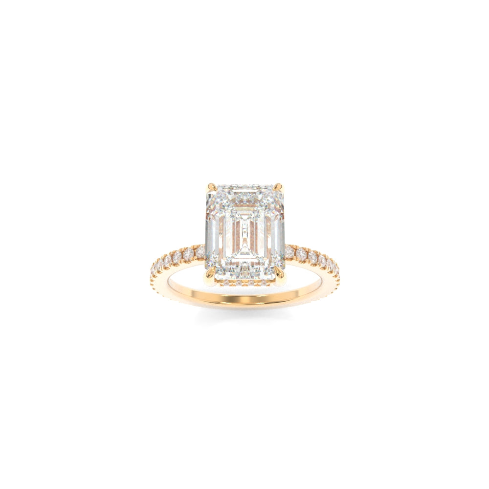 Avery Ring -10x8mm Emerald TTG Moissanite