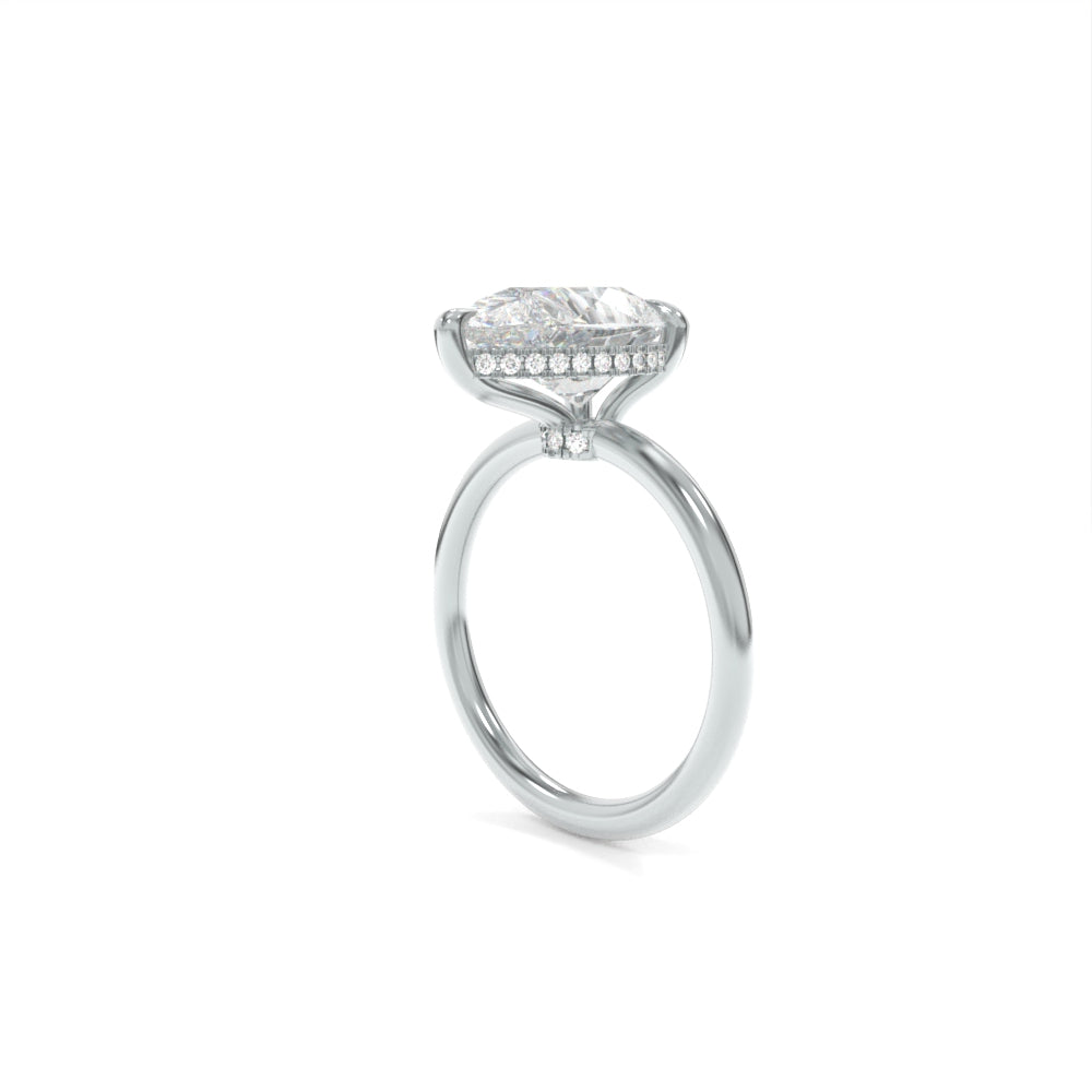 Avery Solitaire - 11x7.5mm Pear TTG Moissanite