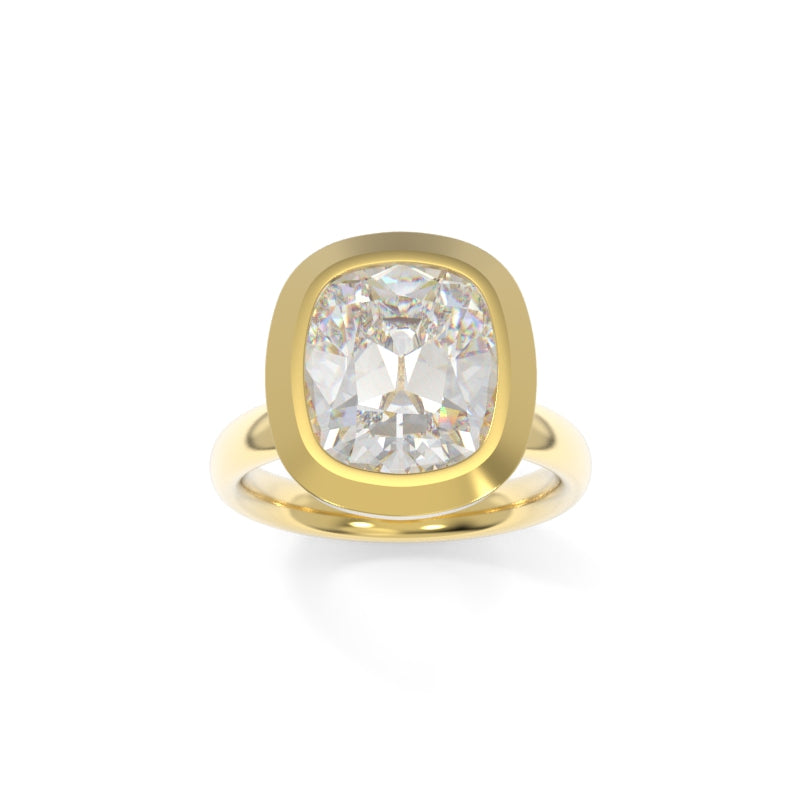 Betty Solitaire Old Mine Cushion