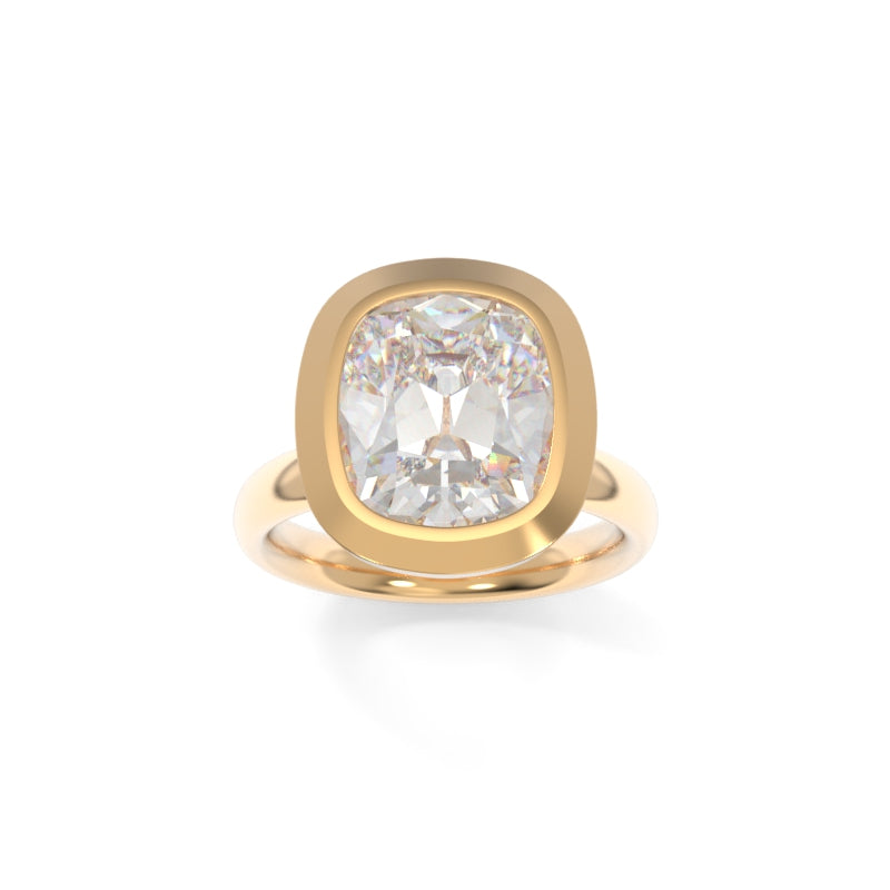 Betty Solitaire Old Mine Cushion