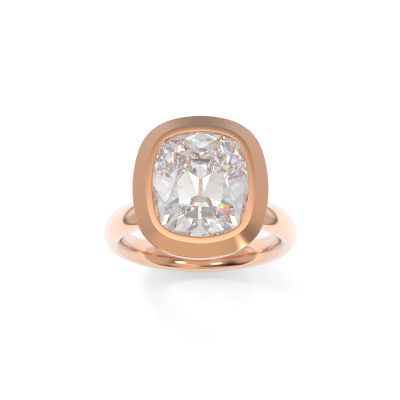 Betty Solitaire Old Mine Cushion