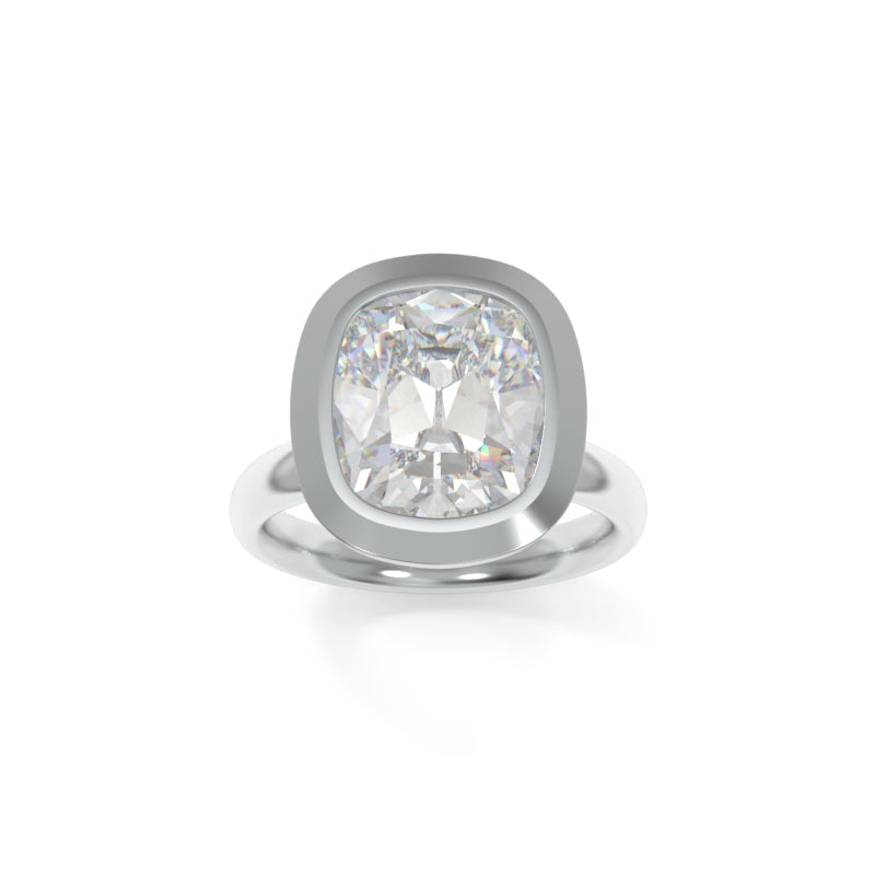 Betty Solitaire Old Mine Cushion