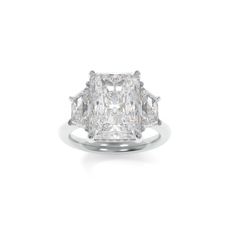 Blair Solitaire - 12x9mm Radiant TTG Moissanite