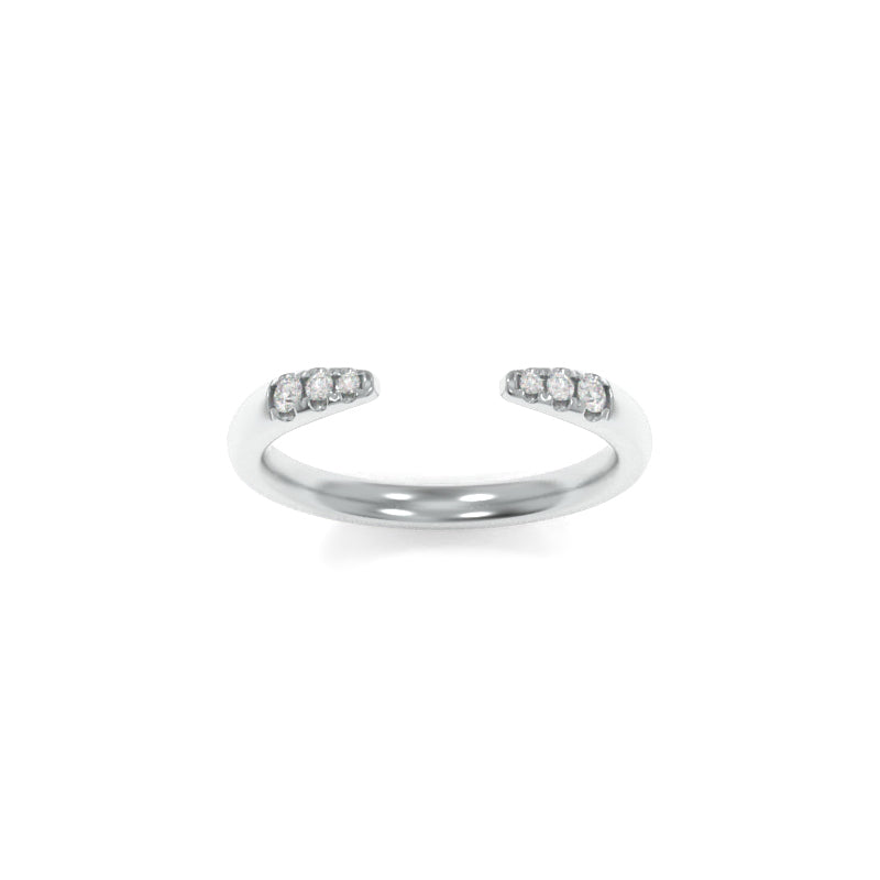 Carrie Band - 18K White Gold