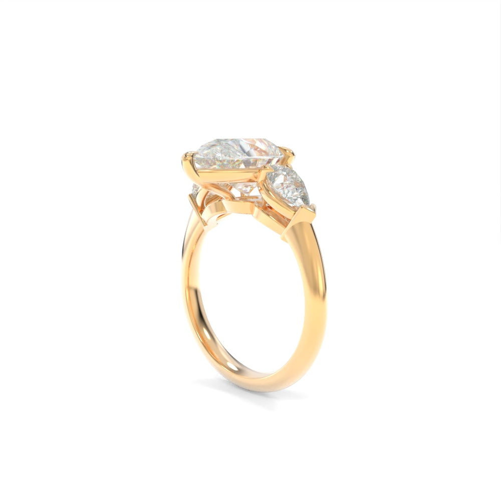 Charlotte Solitaire - 12x8mm Pear TTG Moissanite