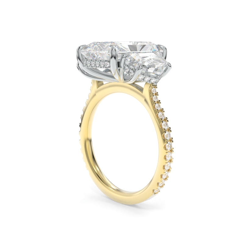 Michelle Ring - 5.01ct F VS1 Radiant Lab Grown Diamond