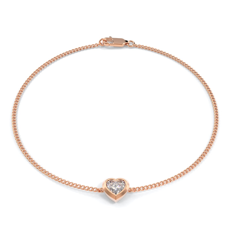 Buy GIVA Sterling Silver Rose Gold Interlocked Heart Bracelet For Women  Online at Best Prices in India - JioMart.