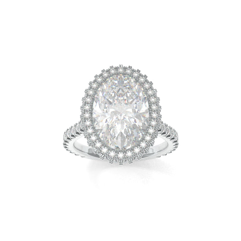 Dakota Ring - 3.57ct D VS1 Oval Lab Grown Diamond