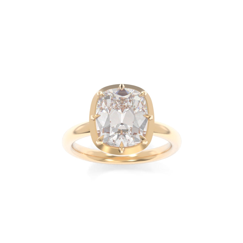 Colette Ring (JL Version) - 3.18ct F VS1 Antique Cushion Lab Grown Diamond