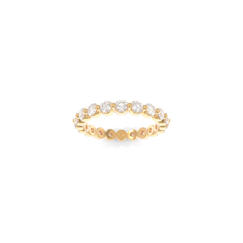 Jennie Medium Eternity Band Lab Grown Diamond - 18K champagne Gold