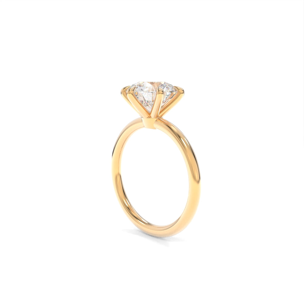 Jennie Solitaire - 8.5mm Round H&amp;A TTG Moissanite