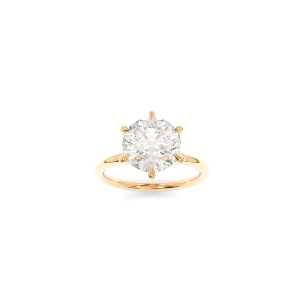 Jennie Solitaire - 8.5mm Round H&A TTG Moissanite