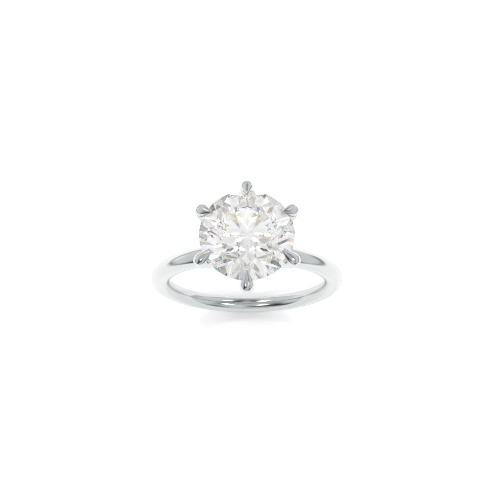 Jennie Solitaire - 10.5mm Round H&A TTG Moissanite
