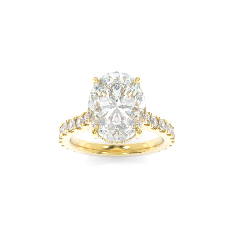 Jessie Ring - 10x7.5mm Oval TTG Moissanite