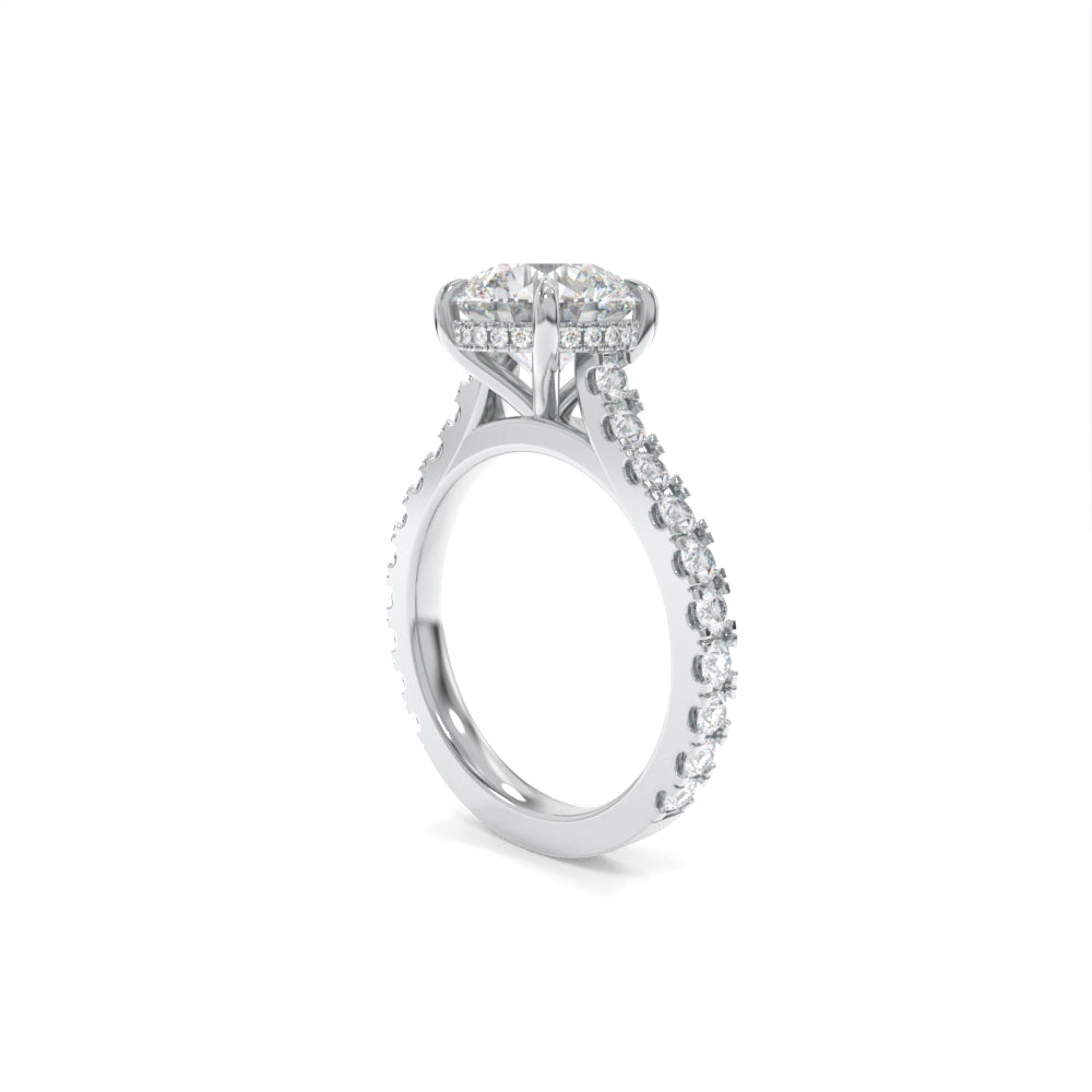 Jessie Ring - 9mm H&A Round TTG Moissanite