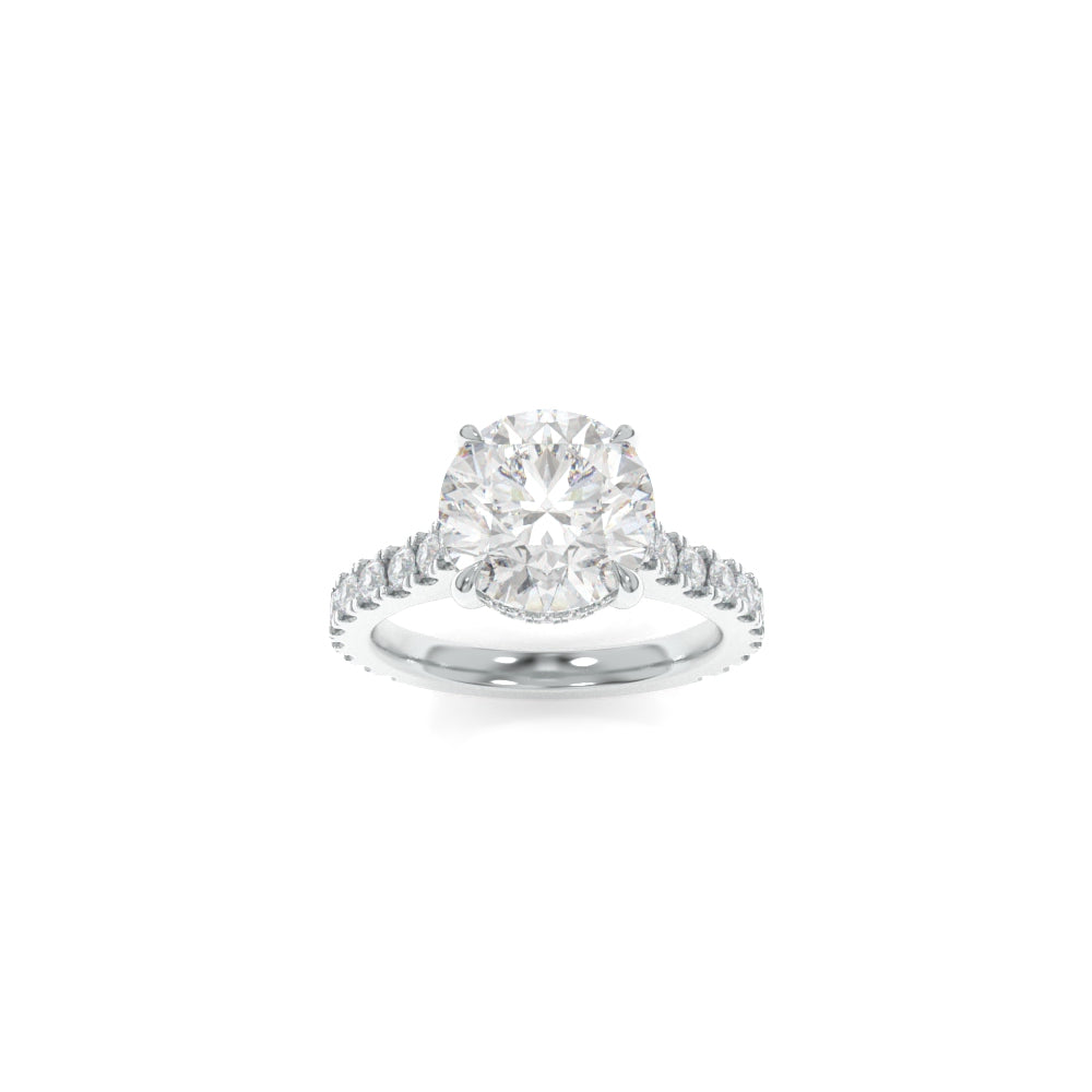 Jessie Ring - 9mm H&A Round TTG Moissanite