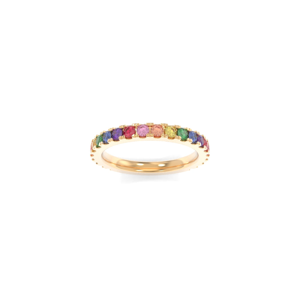 Jessie Rainbow Band - 18K Yellow Gold