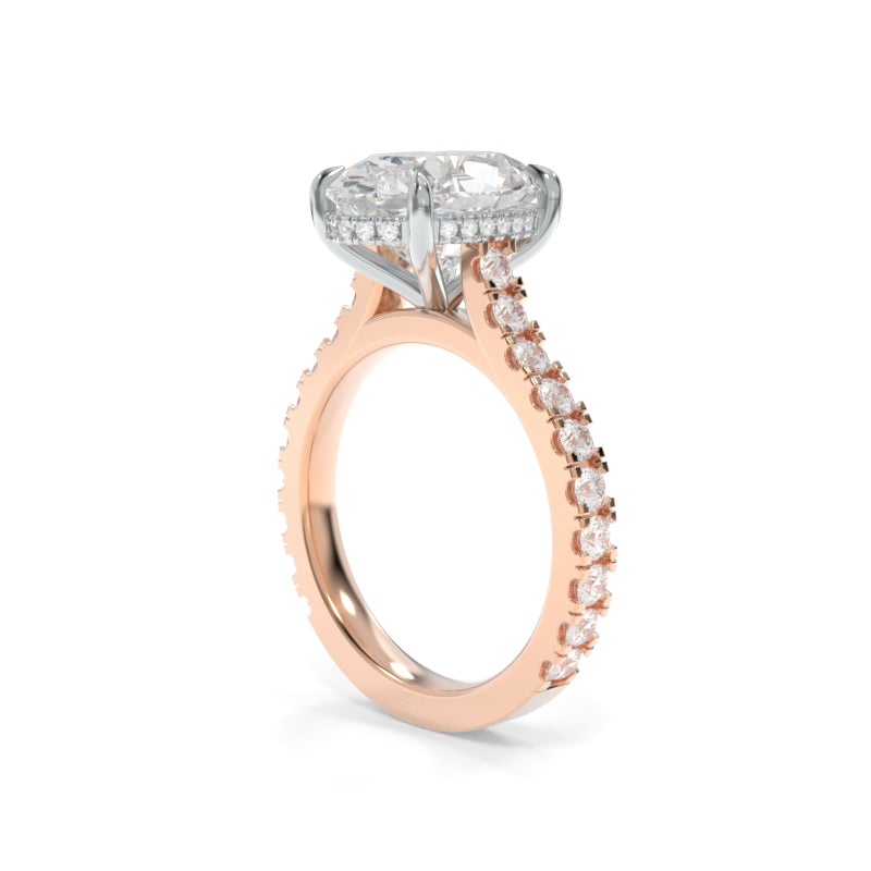 Jessie Ring - 12x8mm Modern Oval TTG Moissanite