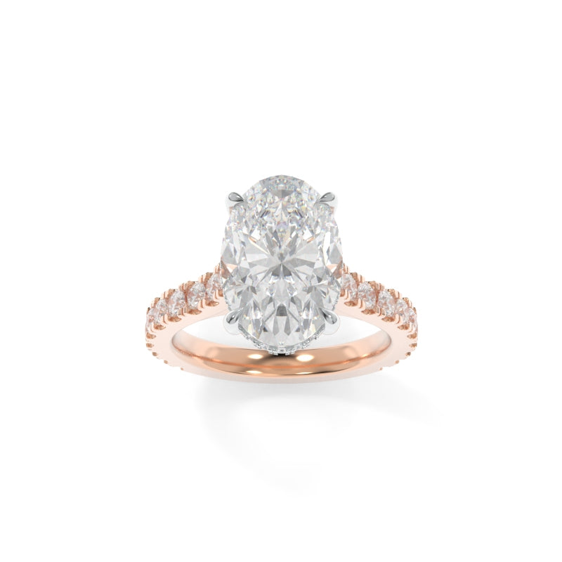 Jessie Ring - 12x8mm Modern Oval TTG Moissanite