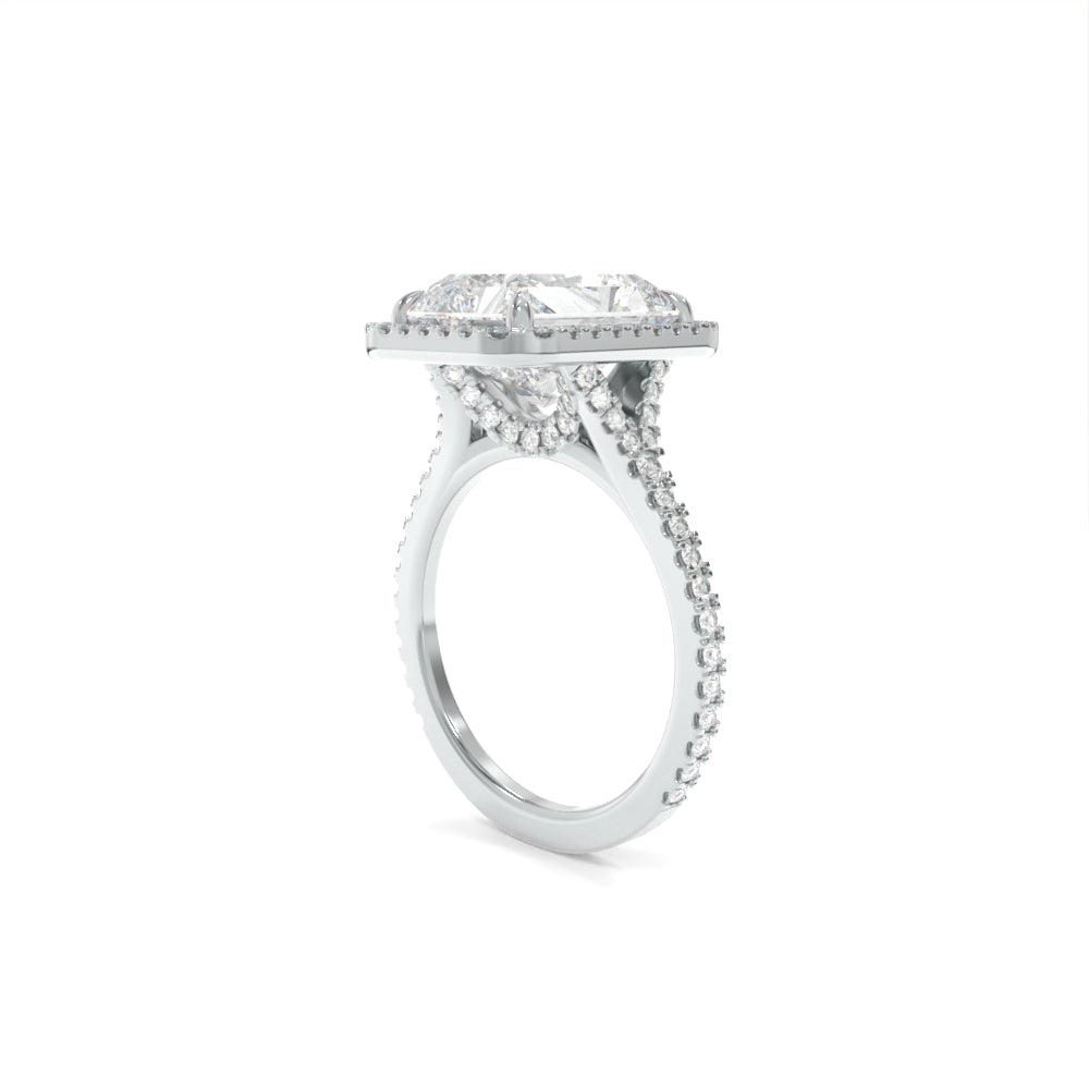 Leighton Ring - 8x6mm Radiant TTG Moissanite