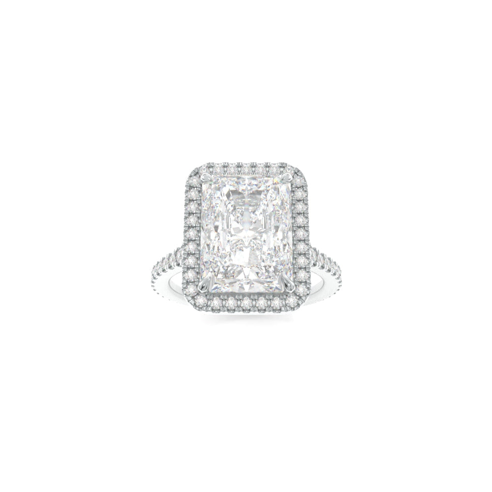 Leighton Ring - 8x6mm Radiant TTG Moissanite