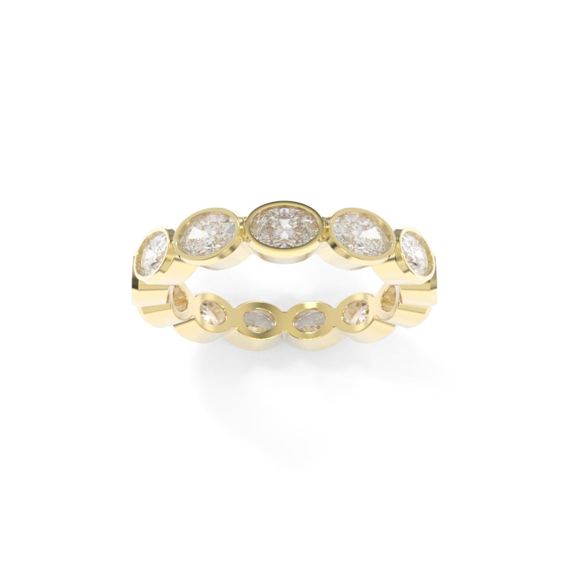 Maya Bezel Oval Band