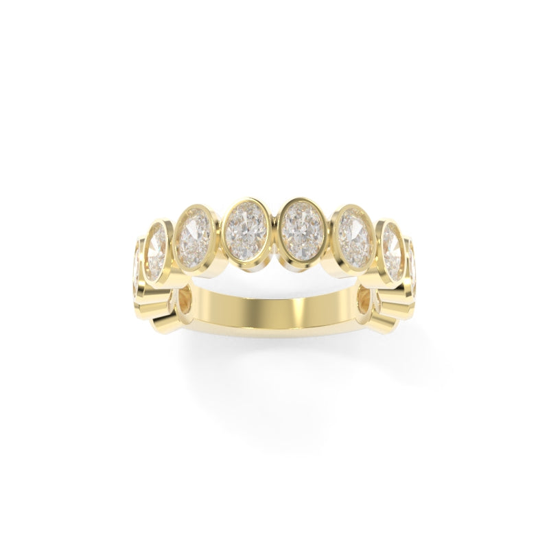 Maya Bezel Oval Band