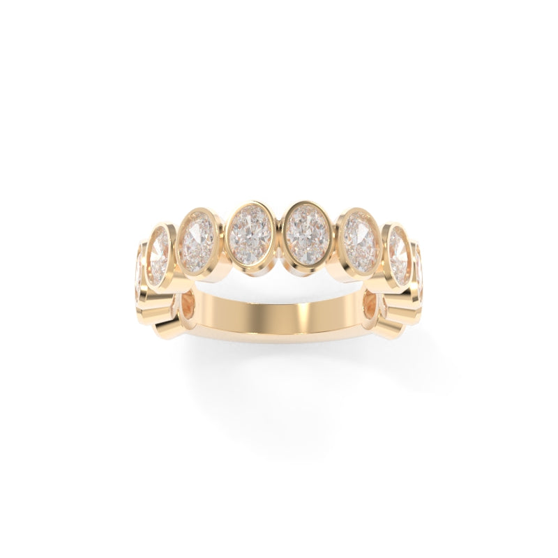 Maya Bezel Oval Band