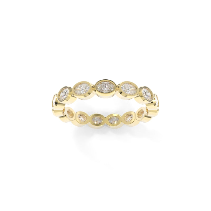 Maya Petite Bezel Band Oval