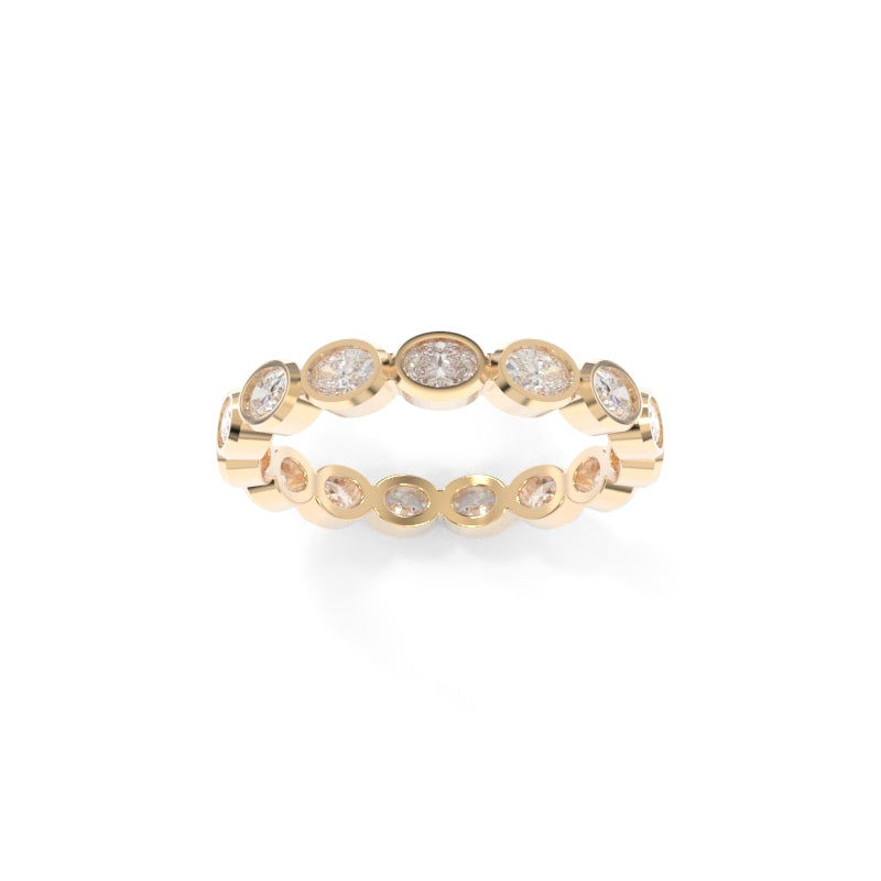 Maya Petite Bezel Band Oval
