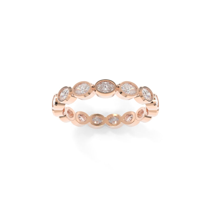 Maya Petite Bezel Band Oval