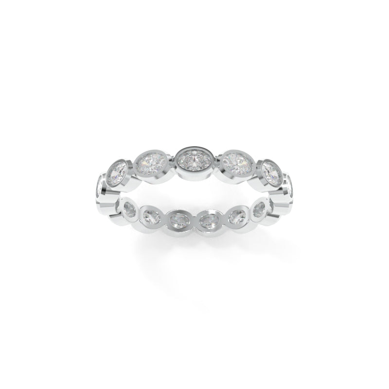 Maya Petite Bezel Band Oval
