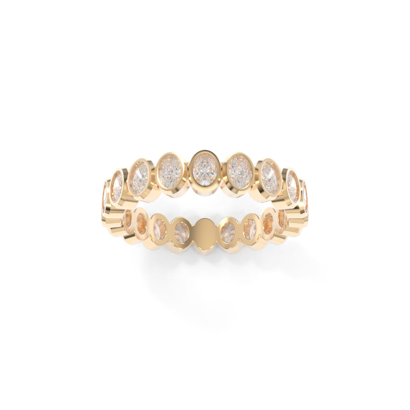 Maya Petite Bezel Band Oval