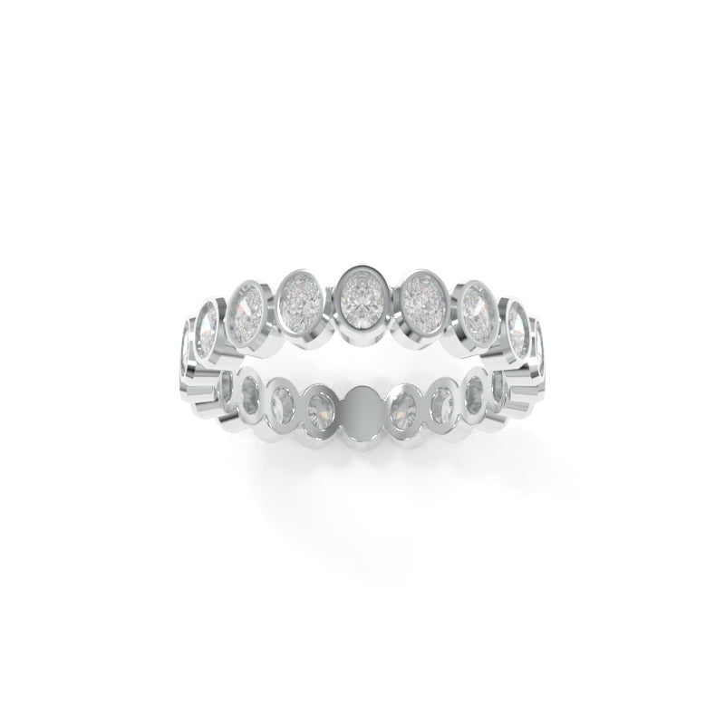 Maya Petite Bezel Band Oval